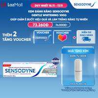 Kem đánh răng SENSODYNE Gentle Whitening 100g giúp giảm ê buốt hiệu quả và làm trắng răng tự nhiên