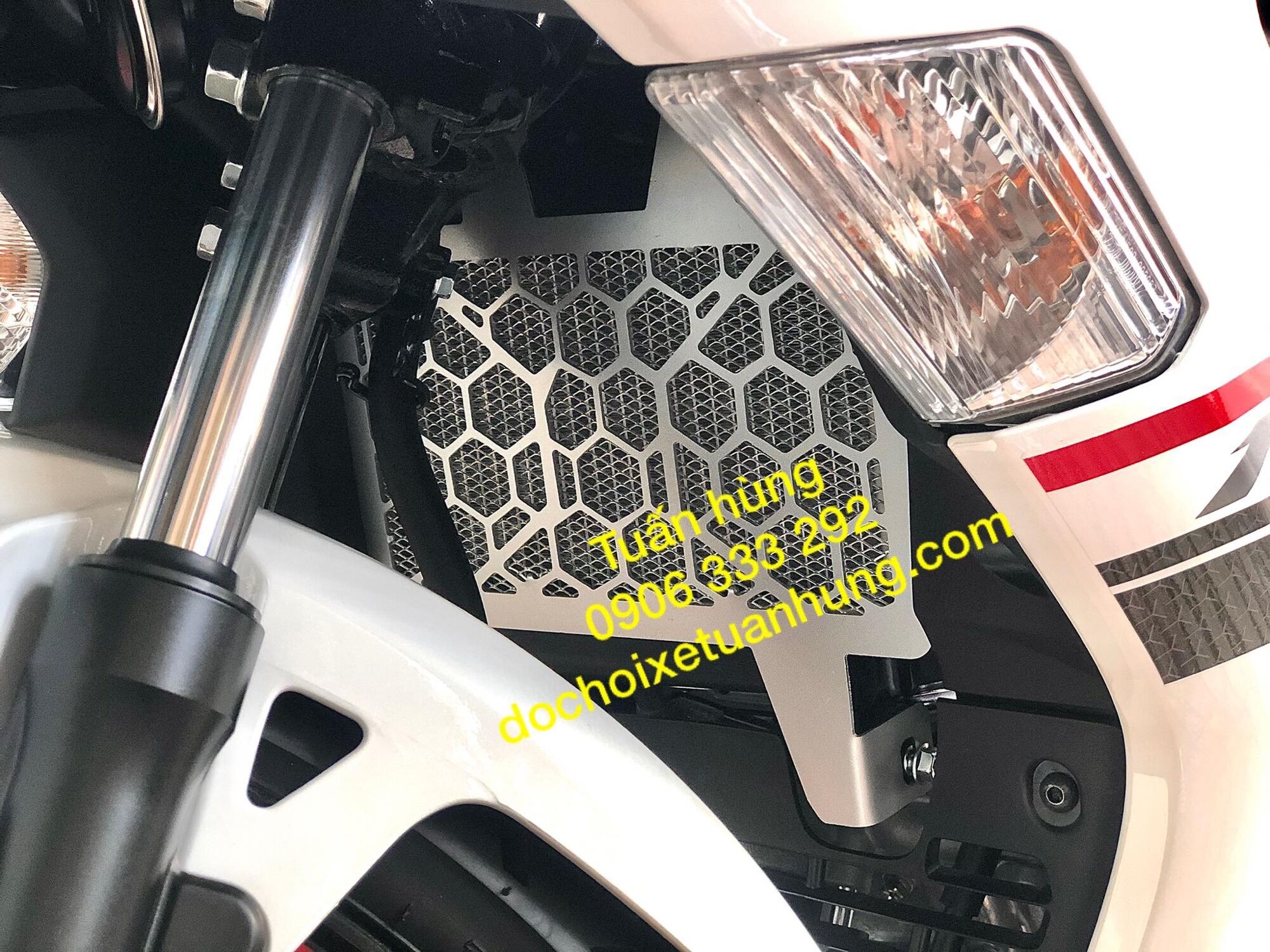 Che két nước exciter 155 /ex 155vva nhôm lưới - bảo vệ két nước ex155 - đồ chơi xe ex155