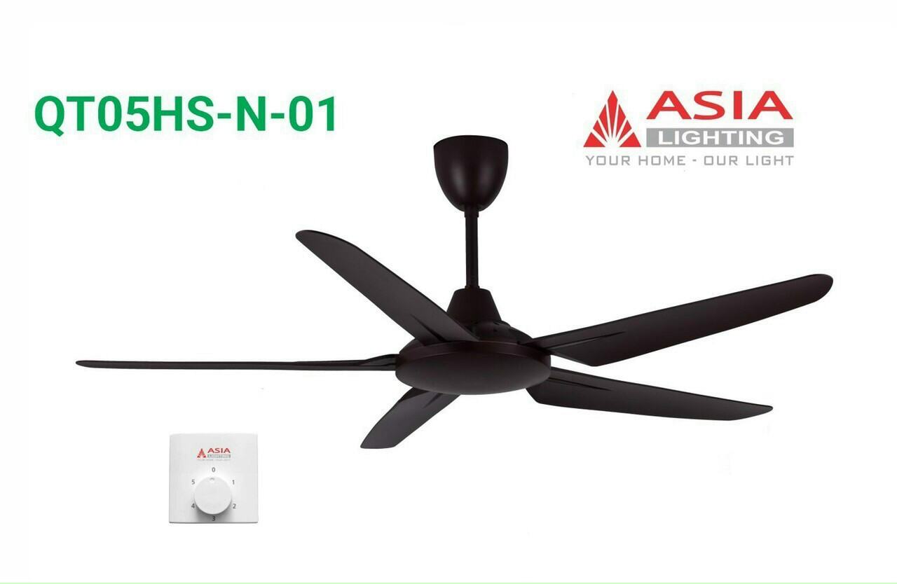 Quạt trần 5 cánh QT05 Asia trang trí