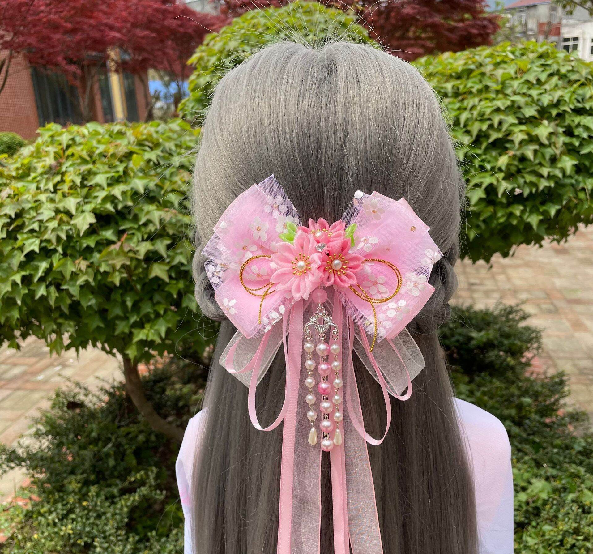 kẹp tóc nơ phong cách cổ trang (hanfu) 01