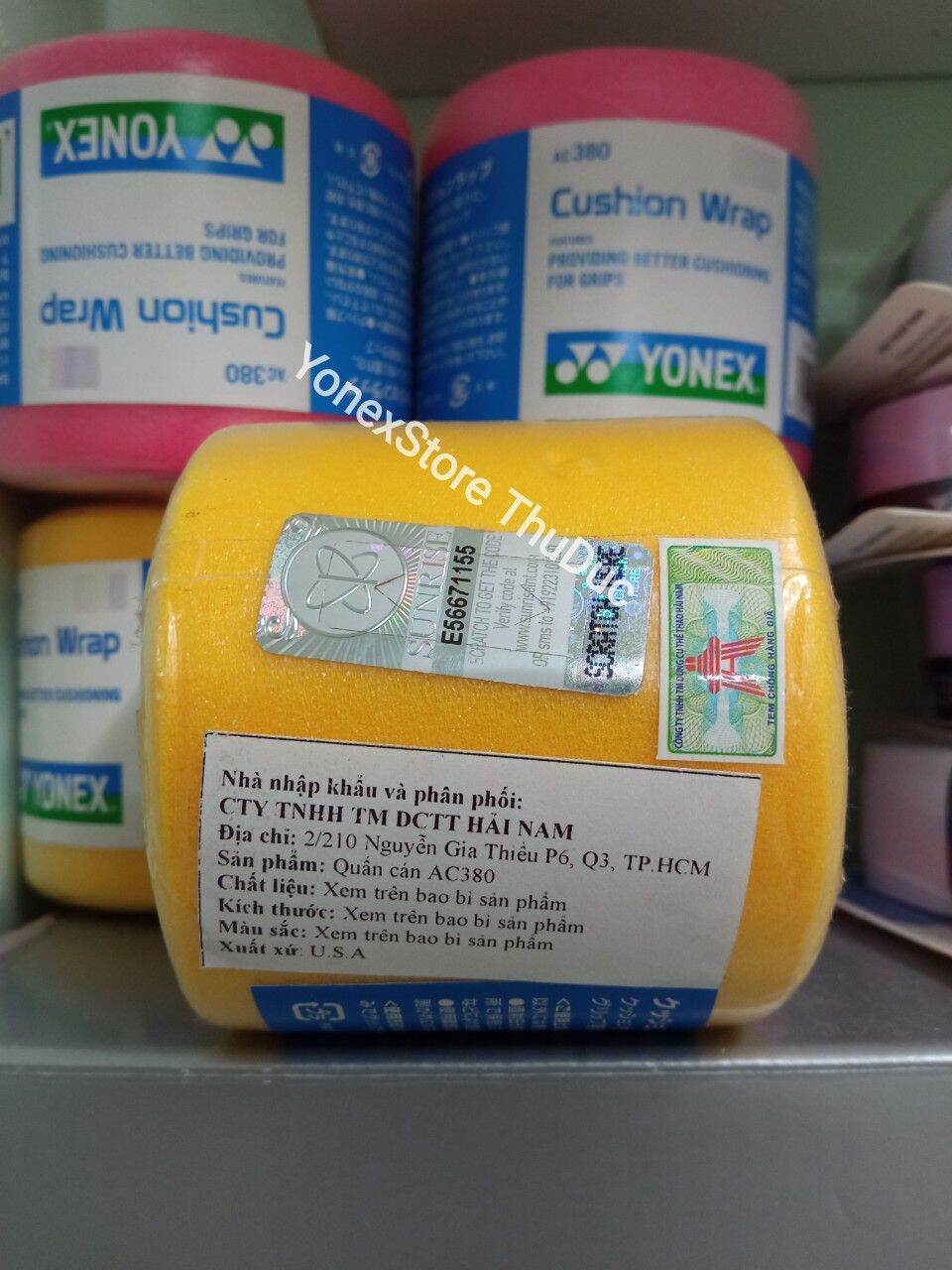quấn cốt vợt cầu lông Yonex AC380 CHÍNH HÃNG ( CÓ TEM CÀO CHECK CODE)