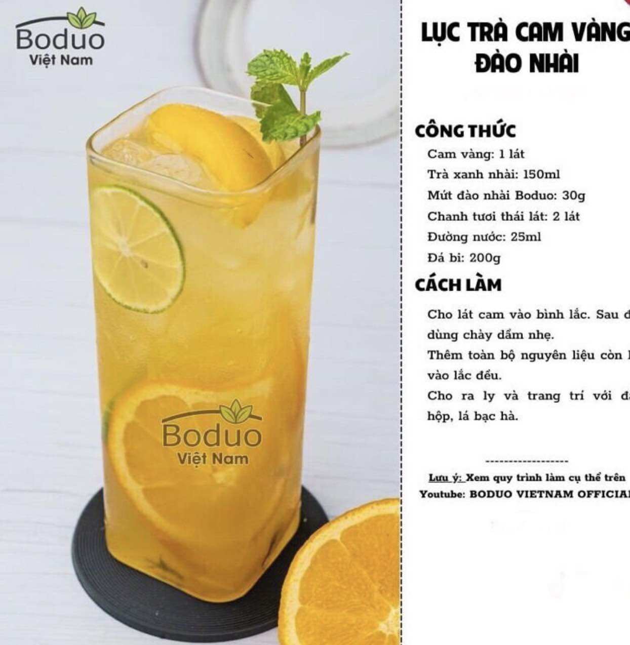 Mứt đào nhài Boduo hộp 1kg