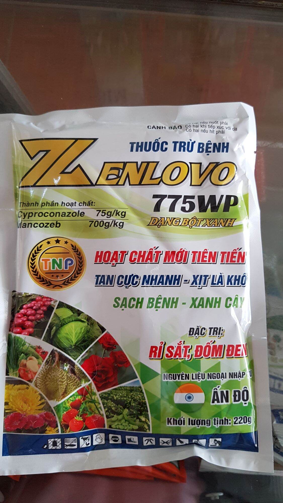 Thuốc trừ bệnh zenlovo 775wp trừ bệnh rỉ sắt, đốm đen
