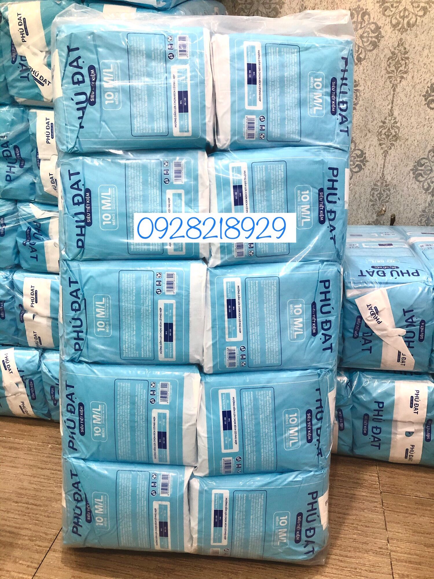 Bỉm dán người già Phú Đạt 100 miếng size M/L siêu thấm hút