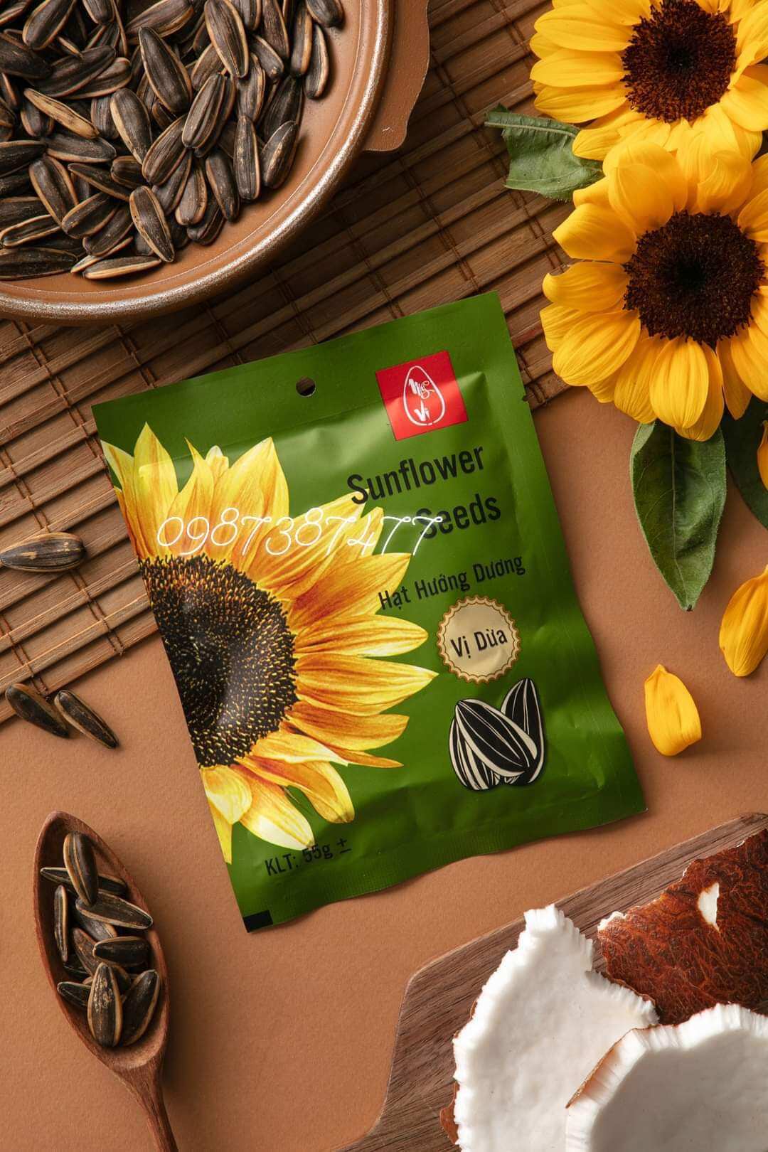 Hạt Hướng dương vị dừa 55gr - Hướng dương Mỹ Vị
