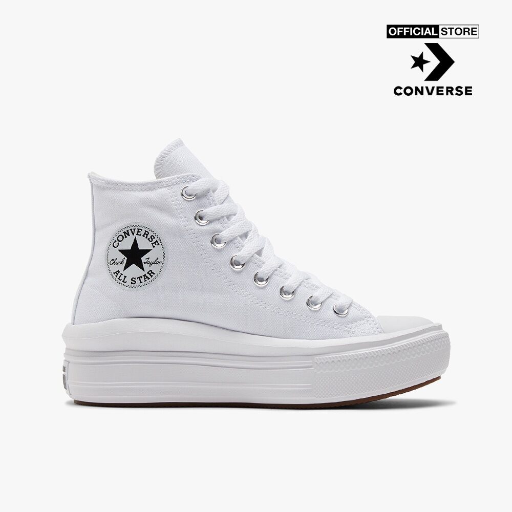 Converse - giày sneakers nữ cổ cao chuck taylor all star move 568498c-0000_white