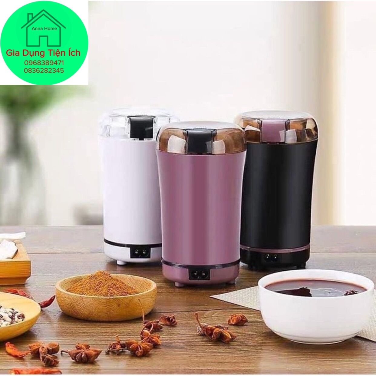 Máy xay hạt khô ngũ cốc, cafe, thảo dược - đa năng, tiện lợi