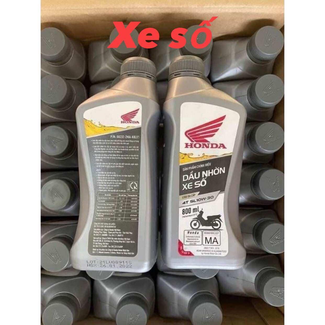 Dầu nhớt honda 4t 10w30 800ml dành cho xe số