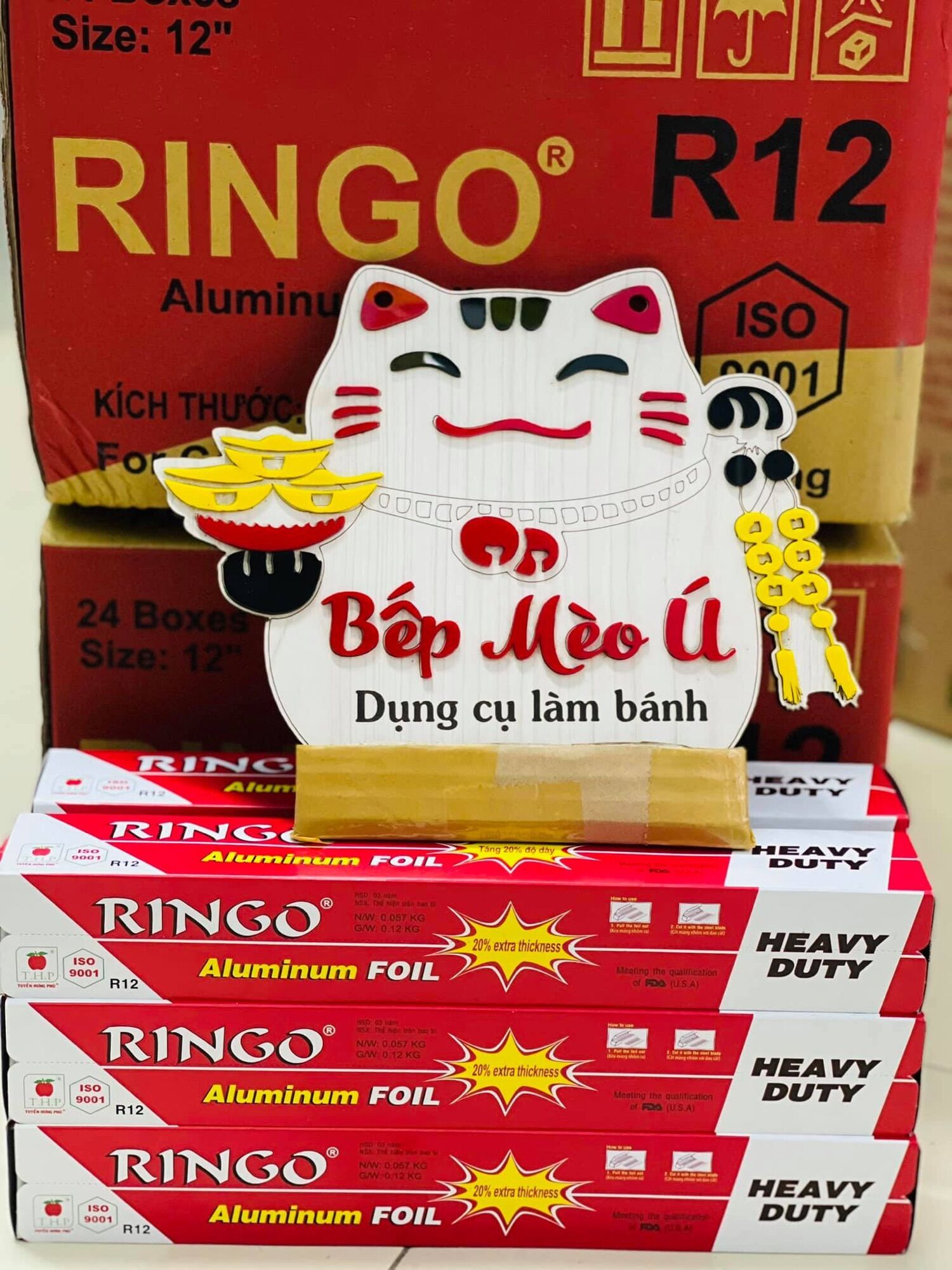 Giấy bạc Ringo R12 5mx30cm dùng để bọc và nướng thực phẩm