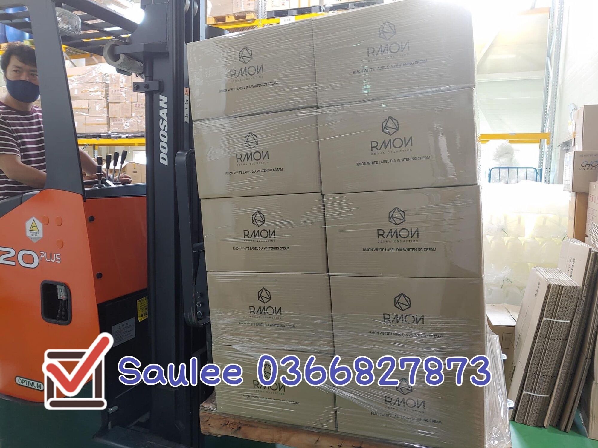 Kem trắng da body rmon hàn quốc