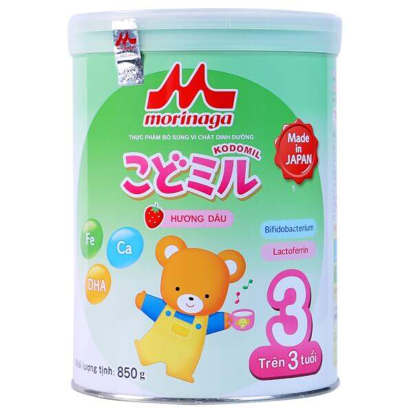 Sữa morinaga số 3 kodomil hương dâu date 30. 1.2023