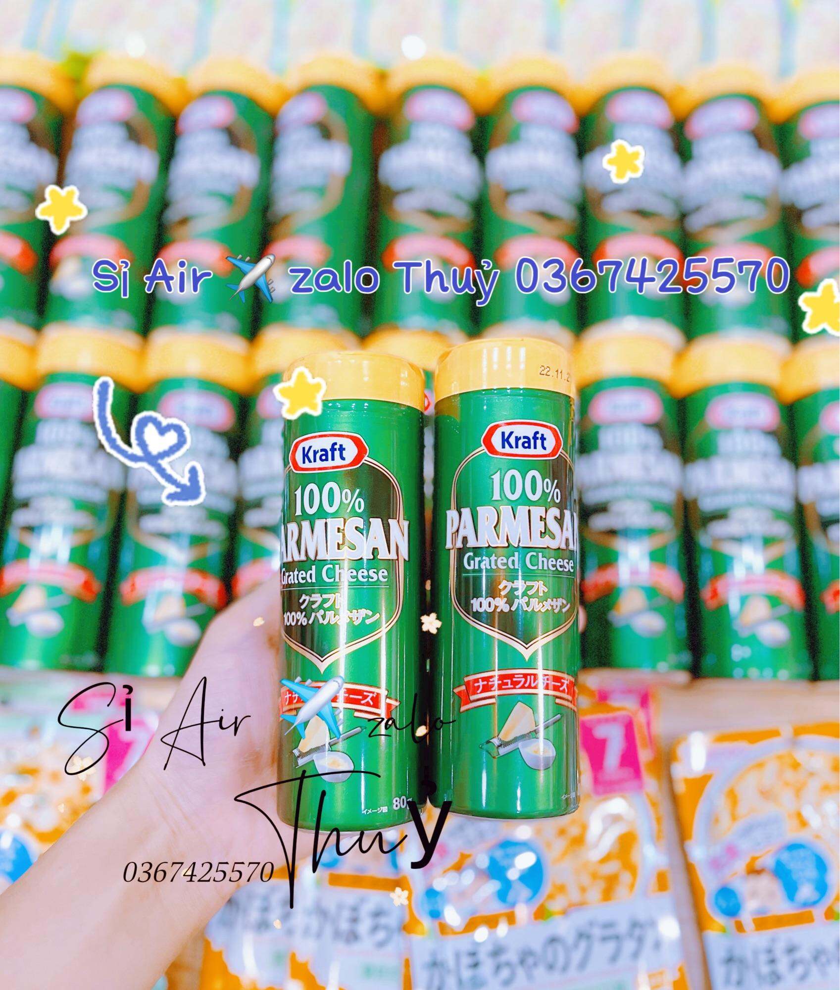 Phô mai rắc Parmesan Grated cheese Nhật Bản 80g