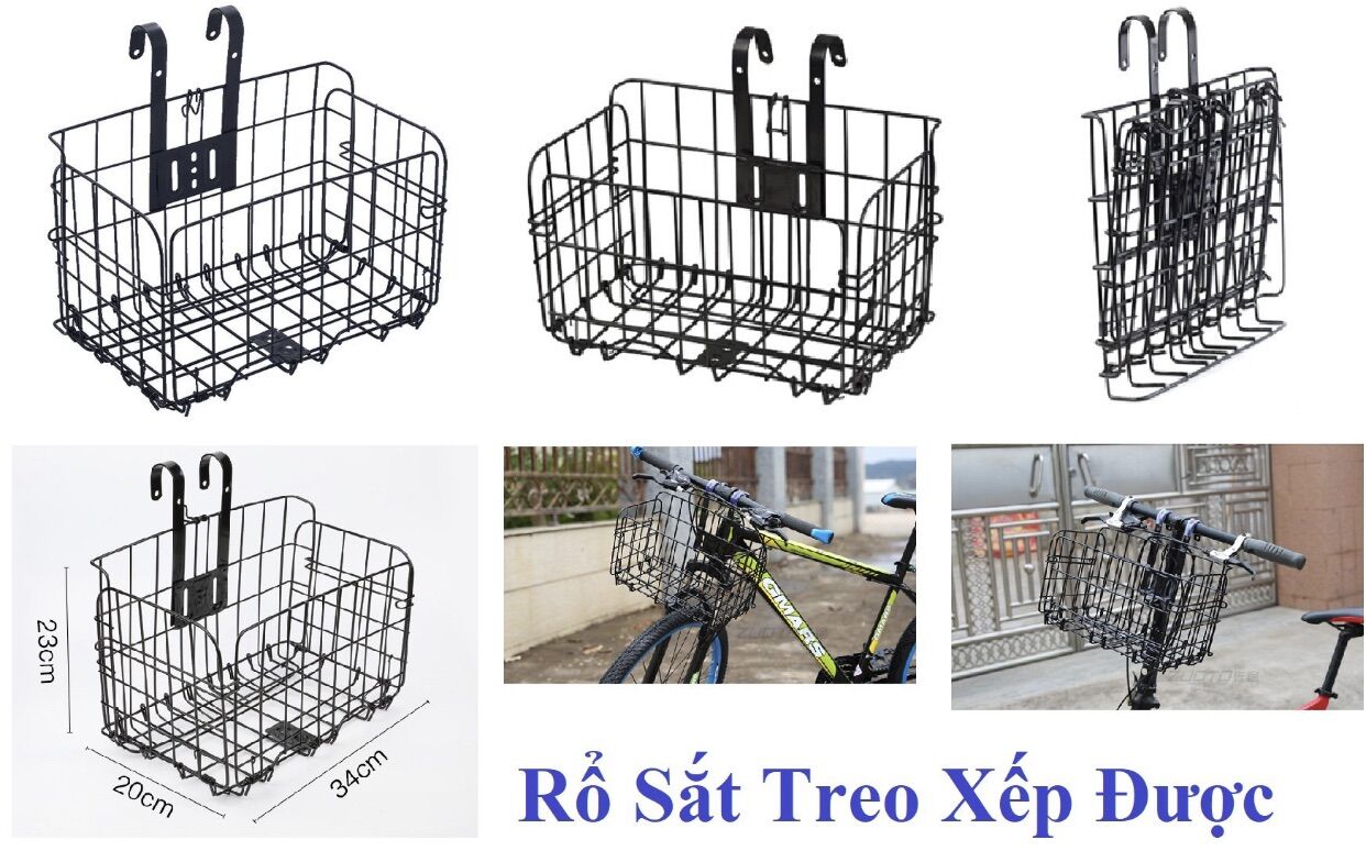 Giỏ xe đạp xếp