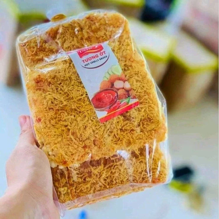Cơm cháy siêu chà bông gói 3 miếng - ăn vặt giá rẻ