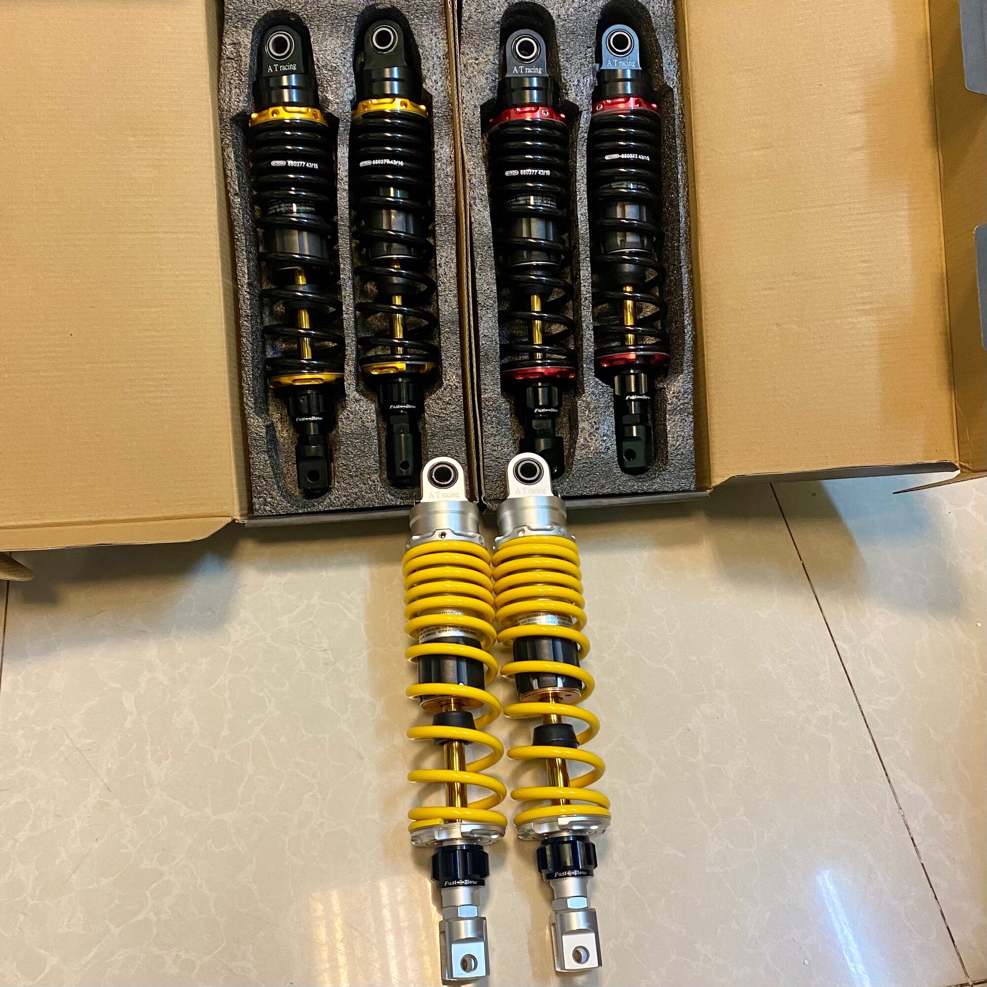 Phuộc nhún sau nitron cho các xe tay ga ab nouvo 4-5-6 pcx nvx ...