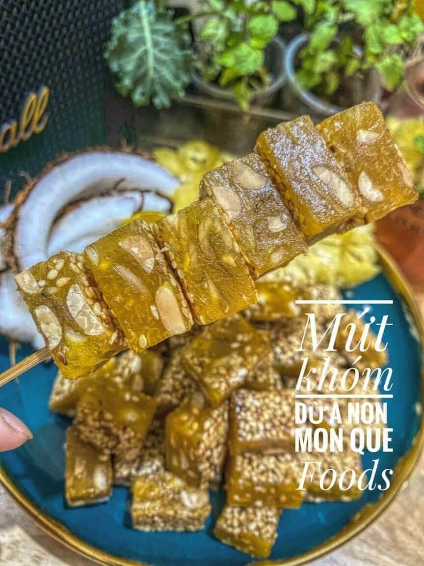 Kẹo khóm mè  dừa non sợi 1kg