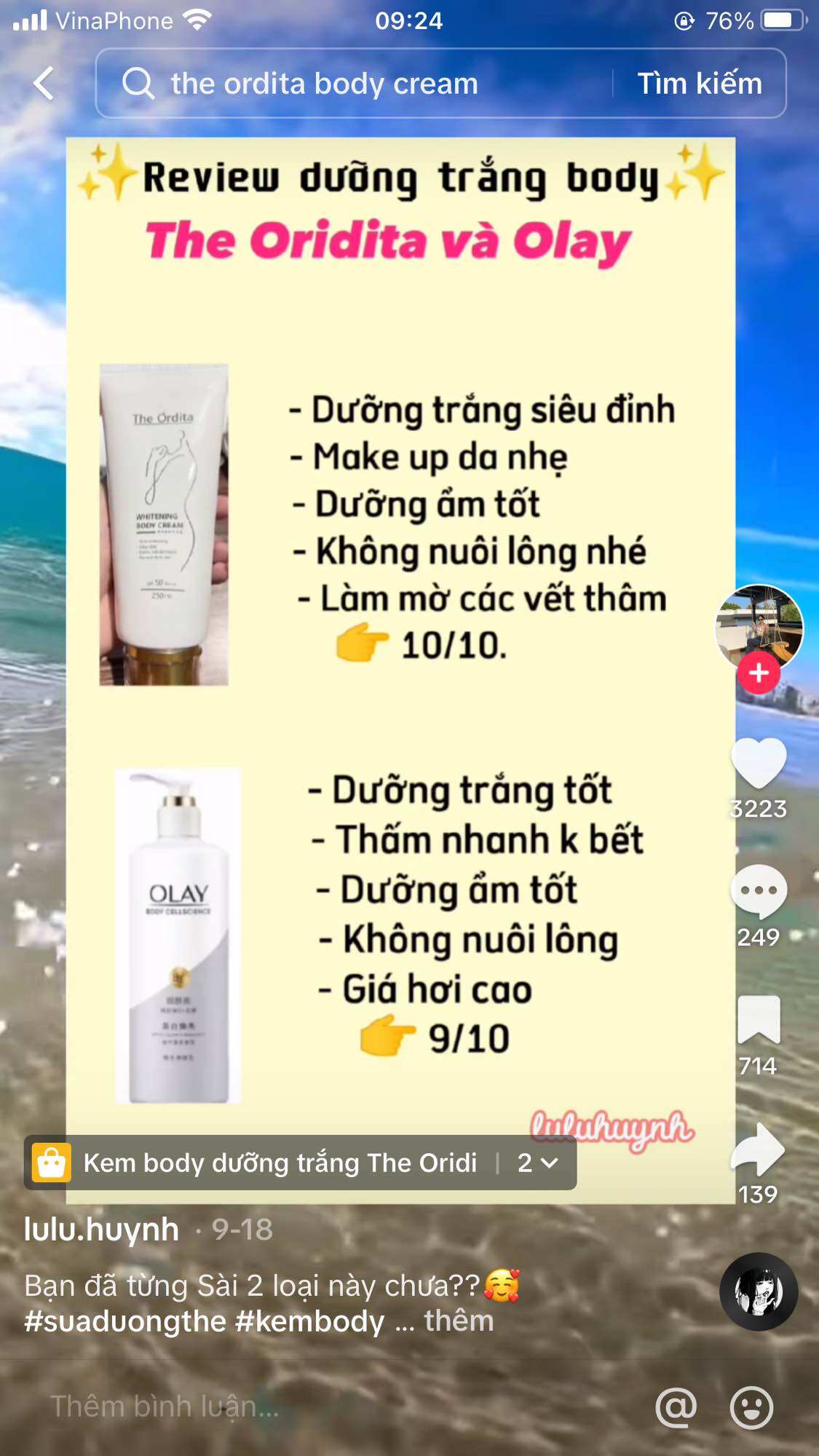 (Tặng mặt nạ) Kem Dưỡng Trắng Da Ordita