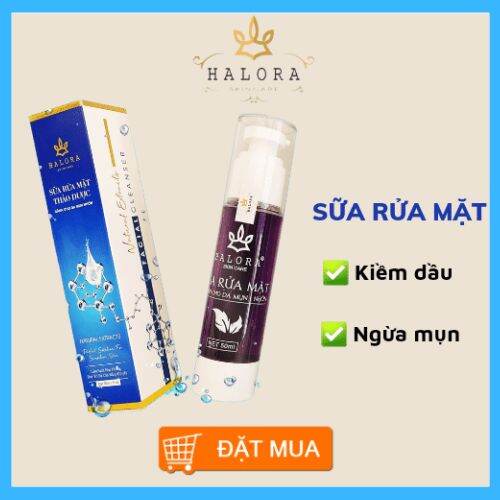 [Hcm]Sữa Rửa Mặt Kiềm Dầu Halora