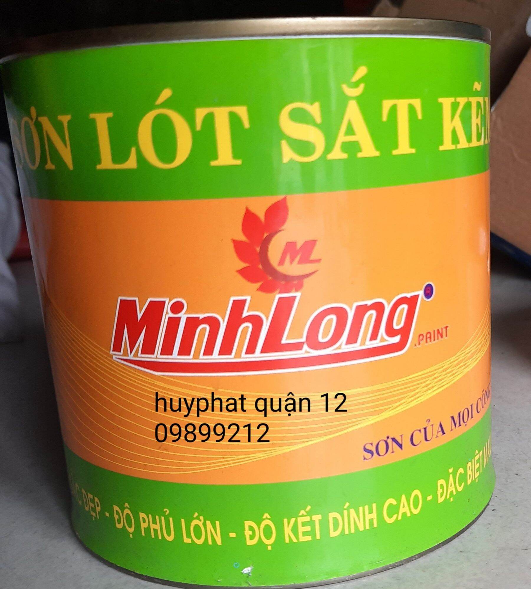 Sơn lót sắt kẽm minh long hủ 1kg