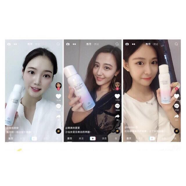 CHAI XỊT CHỐNG NẮNG TRẮNG DA MAYCREATE 150ML