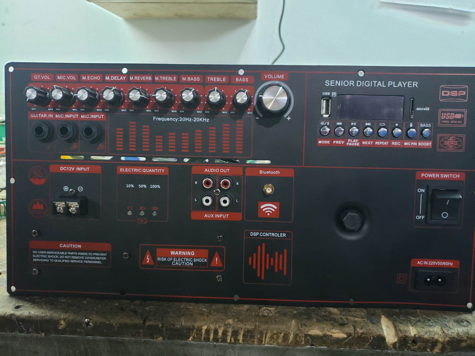 Mạch loa kéo echo reverb 4 tấc đôi boost bass