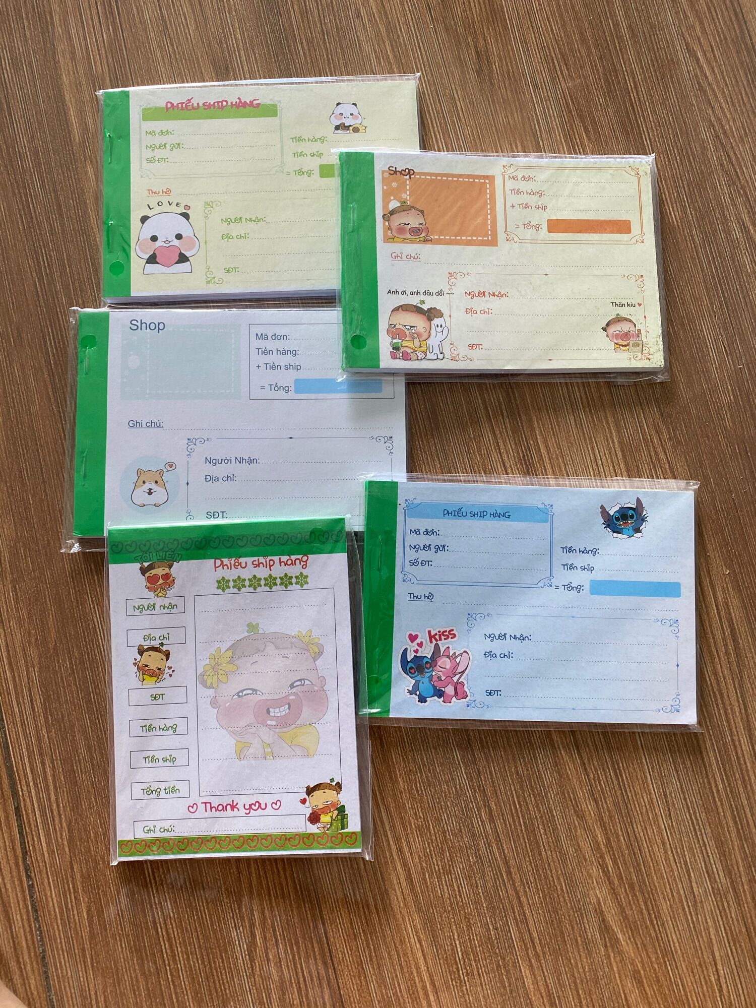 [HCM]Phiếu ship hàng hoạt hình