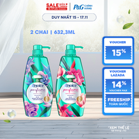 Combo 2 Dầu Gội REJOICE Siêu Mềm Mượt Hoa Hồng/ Hoa Mẫu Đơn Chai 650ML