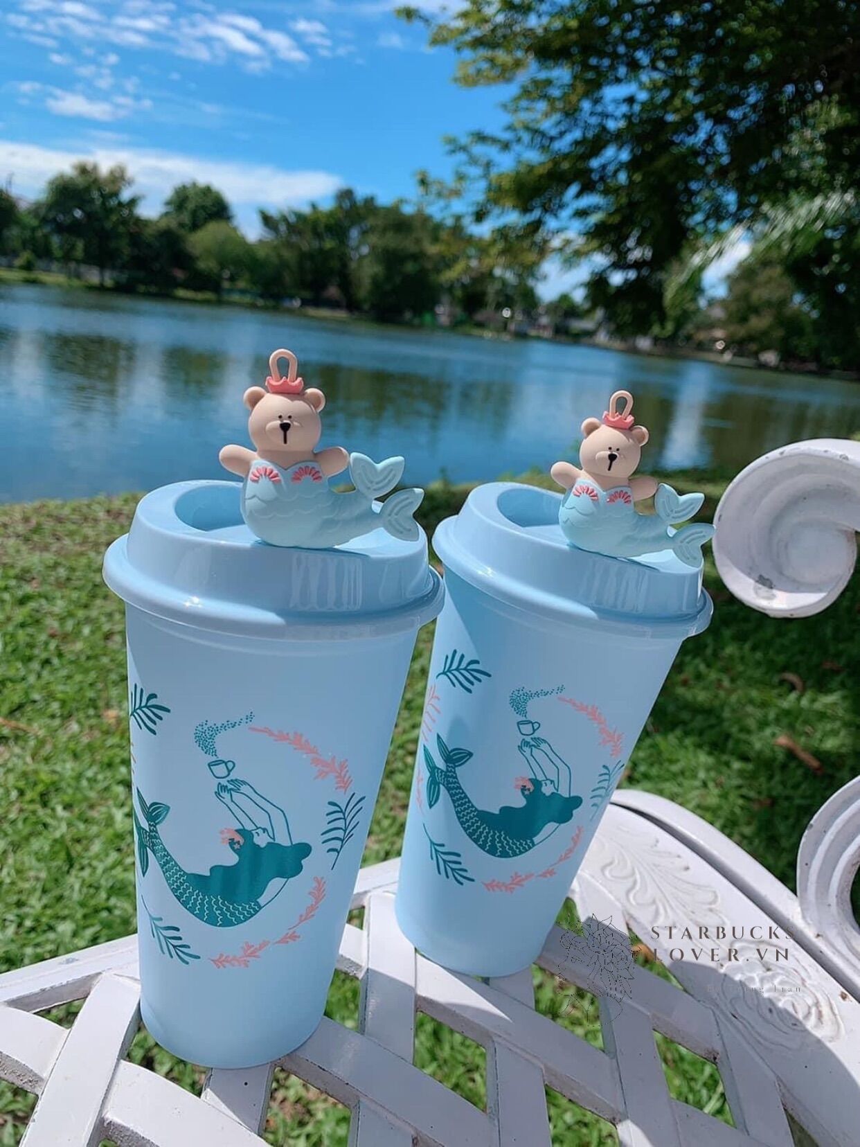 |chính hãng| ly starbucks tái chế đổi màu 473ml