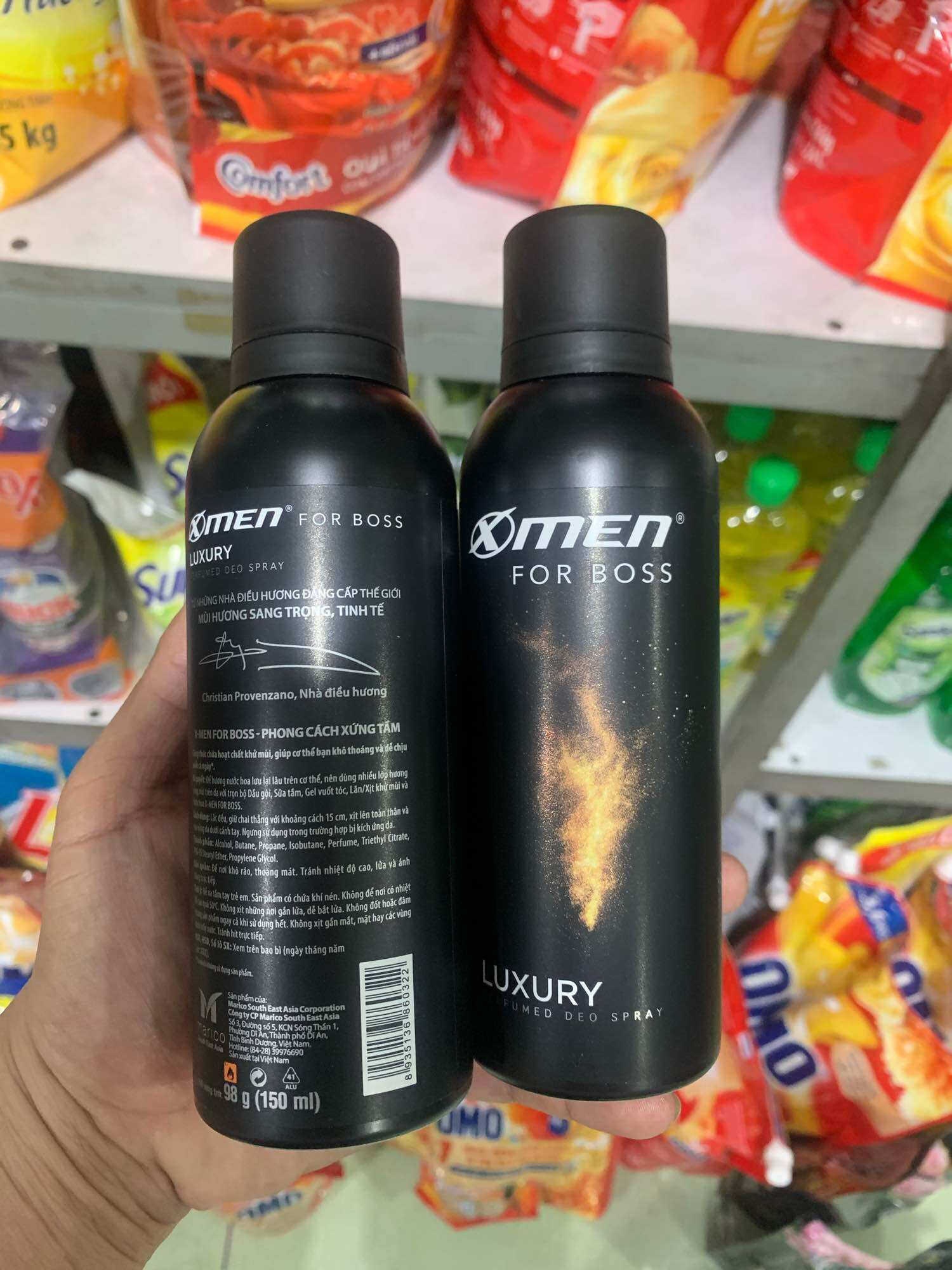 Combo 2 chai xịt khử mùi Xmen for boss hương nước hoa Luxury chai 150ml