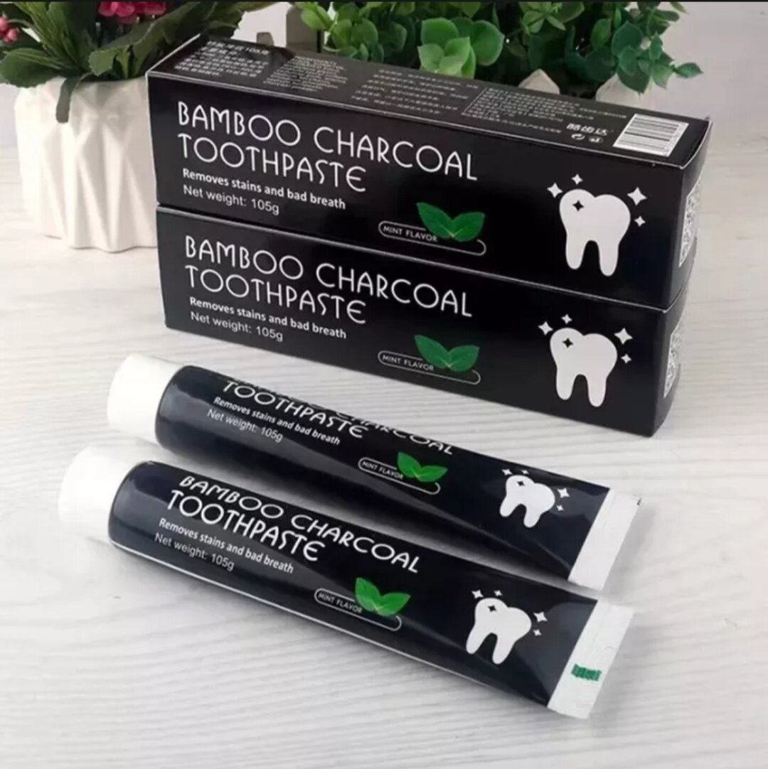 Kem đánh làm trắng răng than hoạt tính bamboo charcoal toothpaste .khử mùi hôi,kháng khuẩn, tẩy ố vàng, giảm sâu răng...