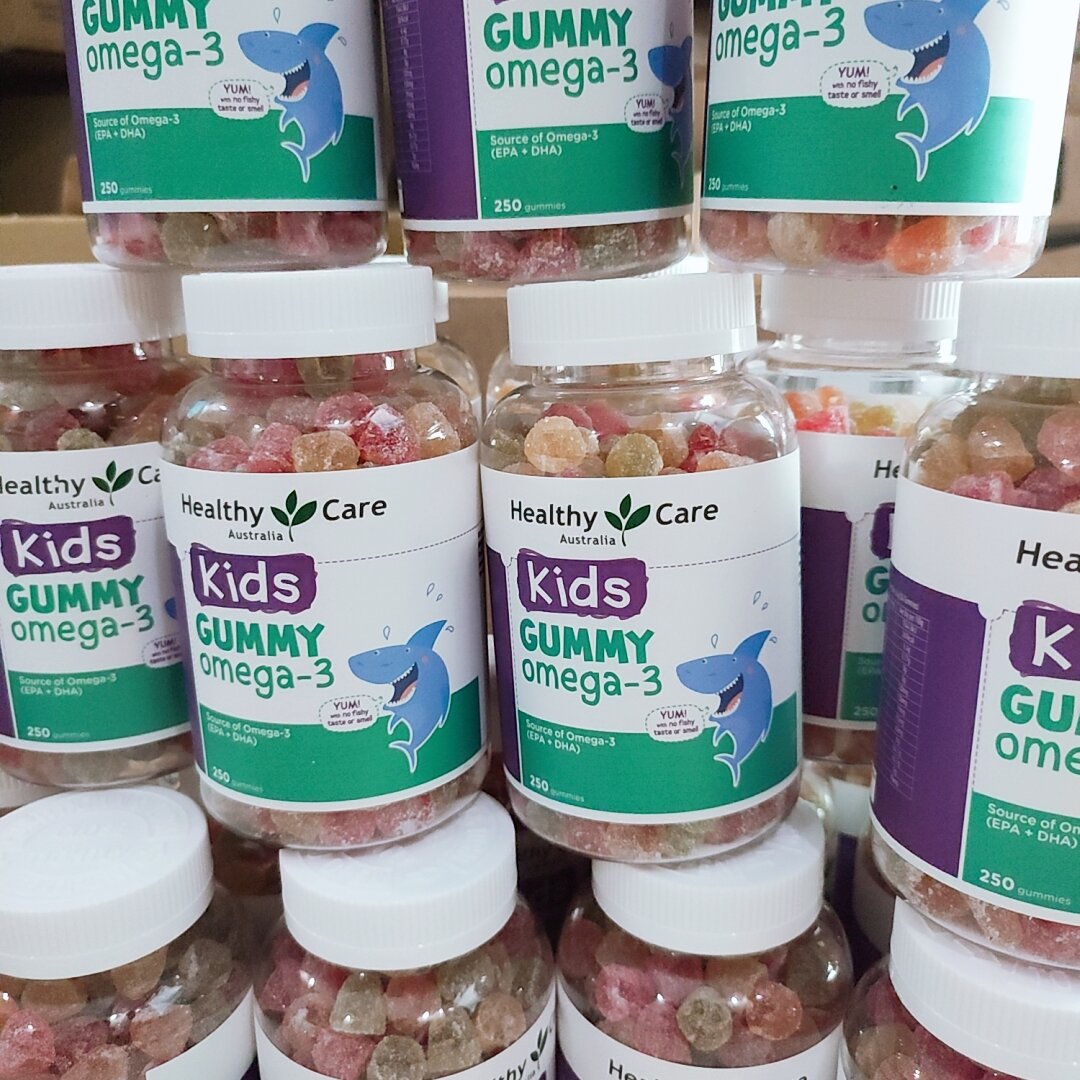 [HCM]- Kẹo dẻo bổ sung Omega 3 cho bé Healthy Care Delicious Gummy Omega 3 250 viên