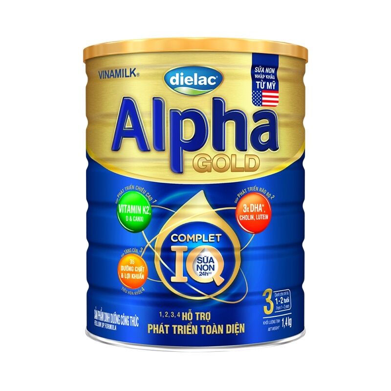 Sữa bột Alpha gold số 3 1,4kg chính hãng