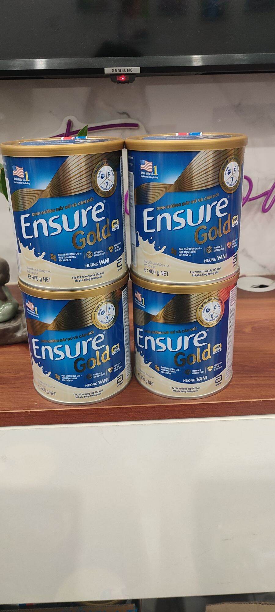 Combo 4 lon ensure vani 400g