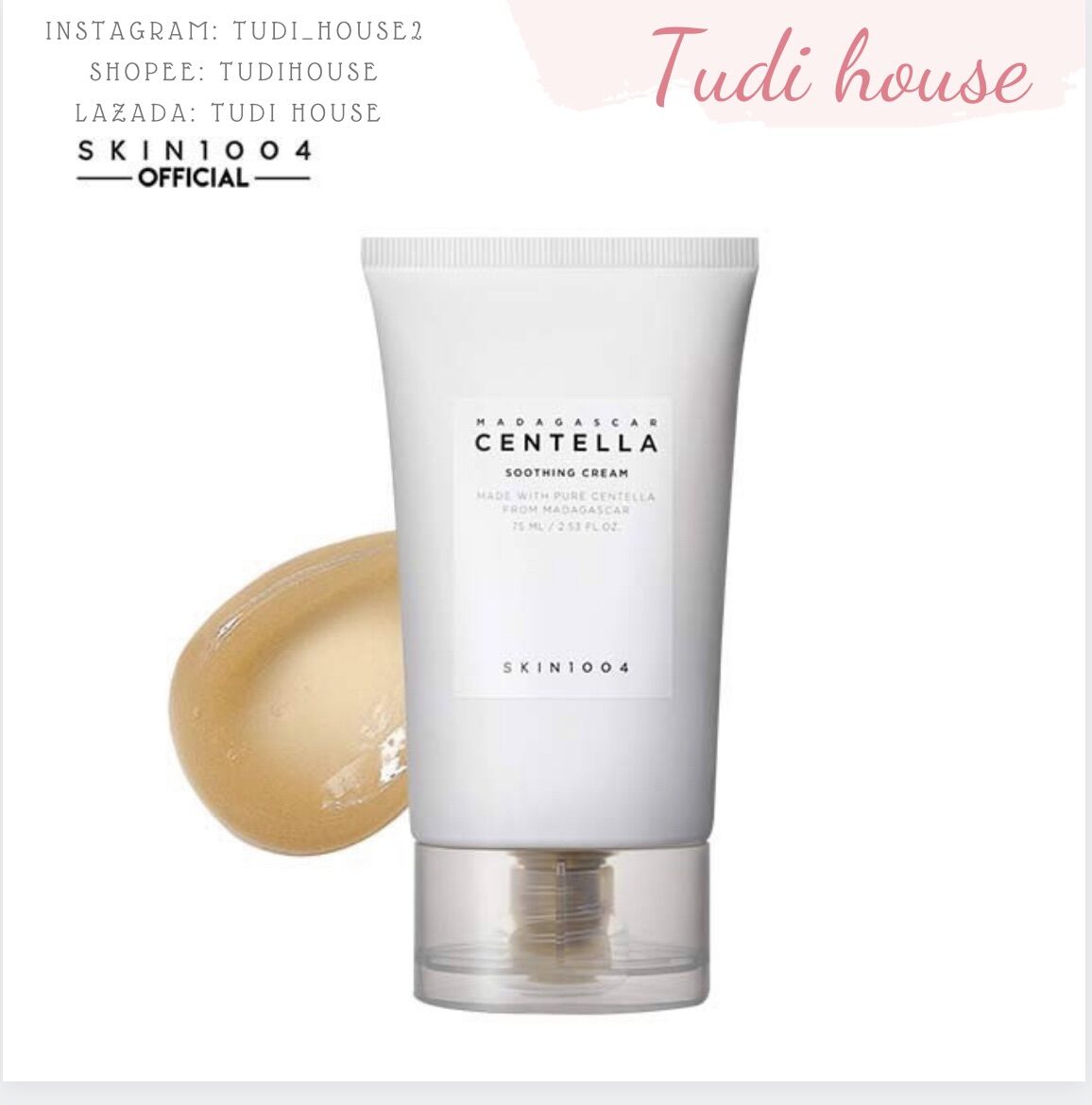 Kem dưỡng skin1004 madagascar centella smoothing dưỡng ẩm phục hồi da 75ml