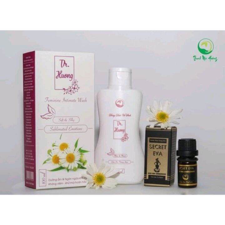 Combo nước hoa vùng kín Secret Eva và dung dịch vệ sinh Dr Hương