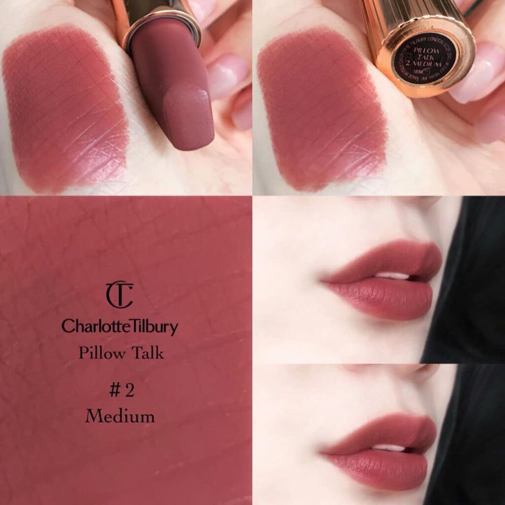 Son lì charlotte tilbury màu Pillow talk