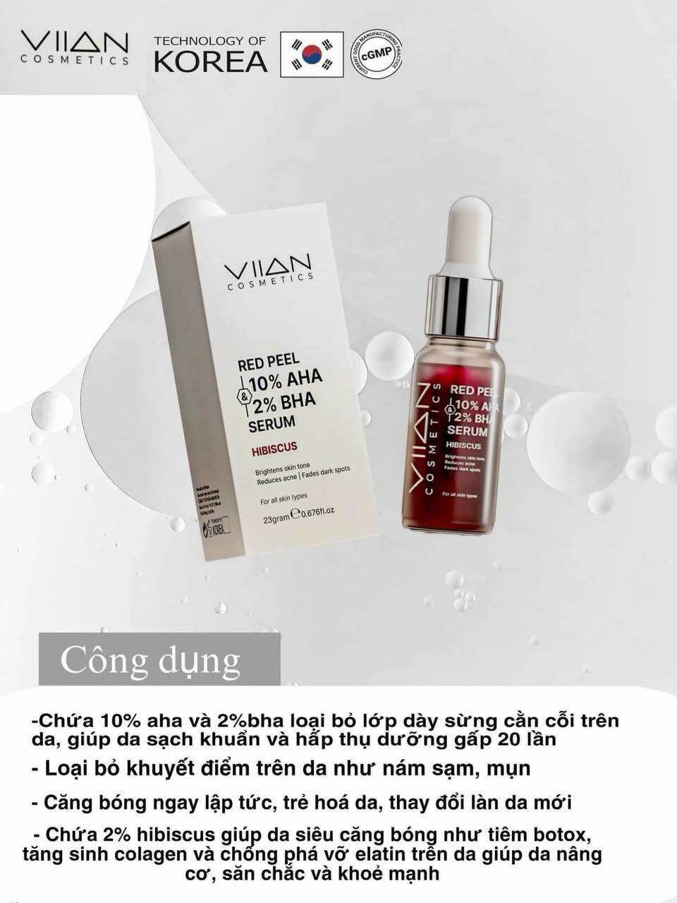 ( Chính Hãng ) Red Peel Viian 10% AHA & BHA 2%