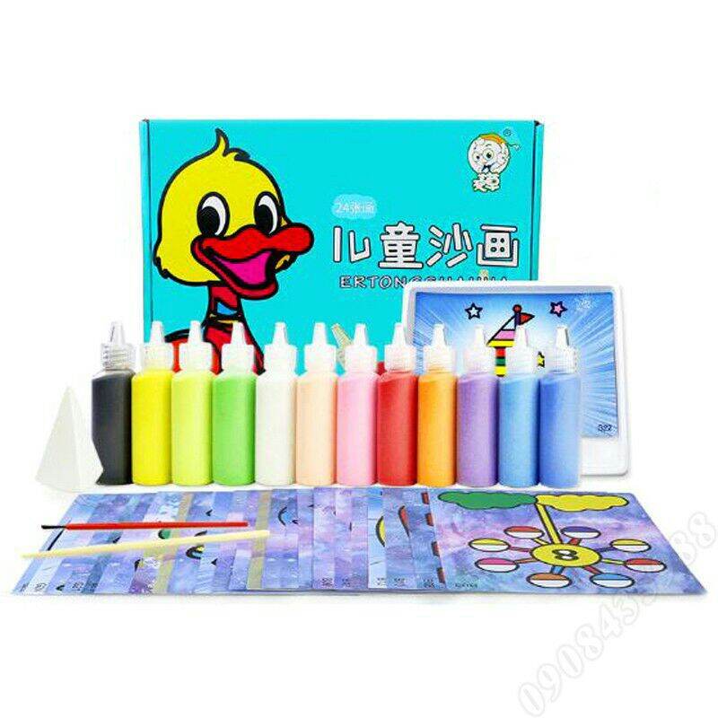 Tranh cát 12 lọ cát và 24 tranh cát chủ đề khác nhau
