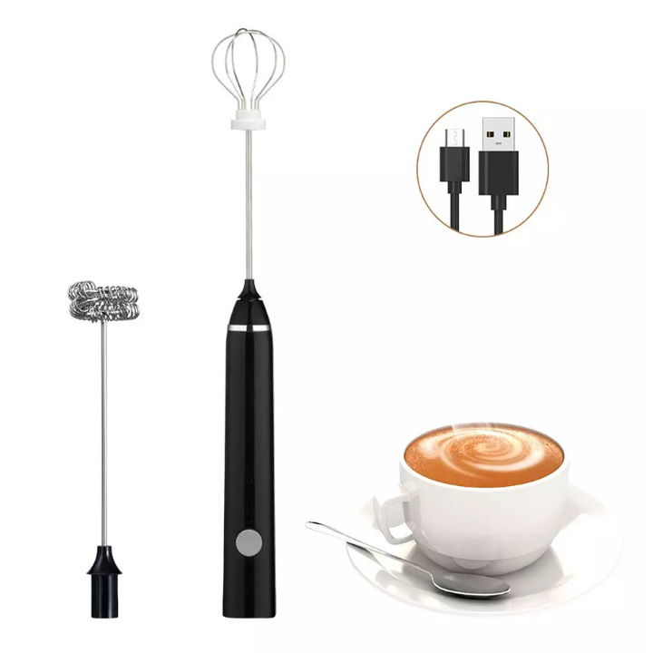 Máy đánh bọt cà phê 2 đầu sạc USB