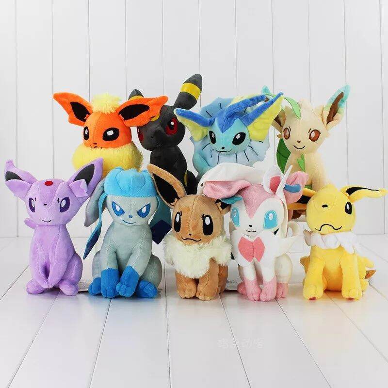 Gấu bông pokemon các cấp tiến hóa của Evee nhân vật anime