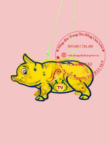 Đồ chơi lồng đèn trung thu mini nhựa hình LỢN