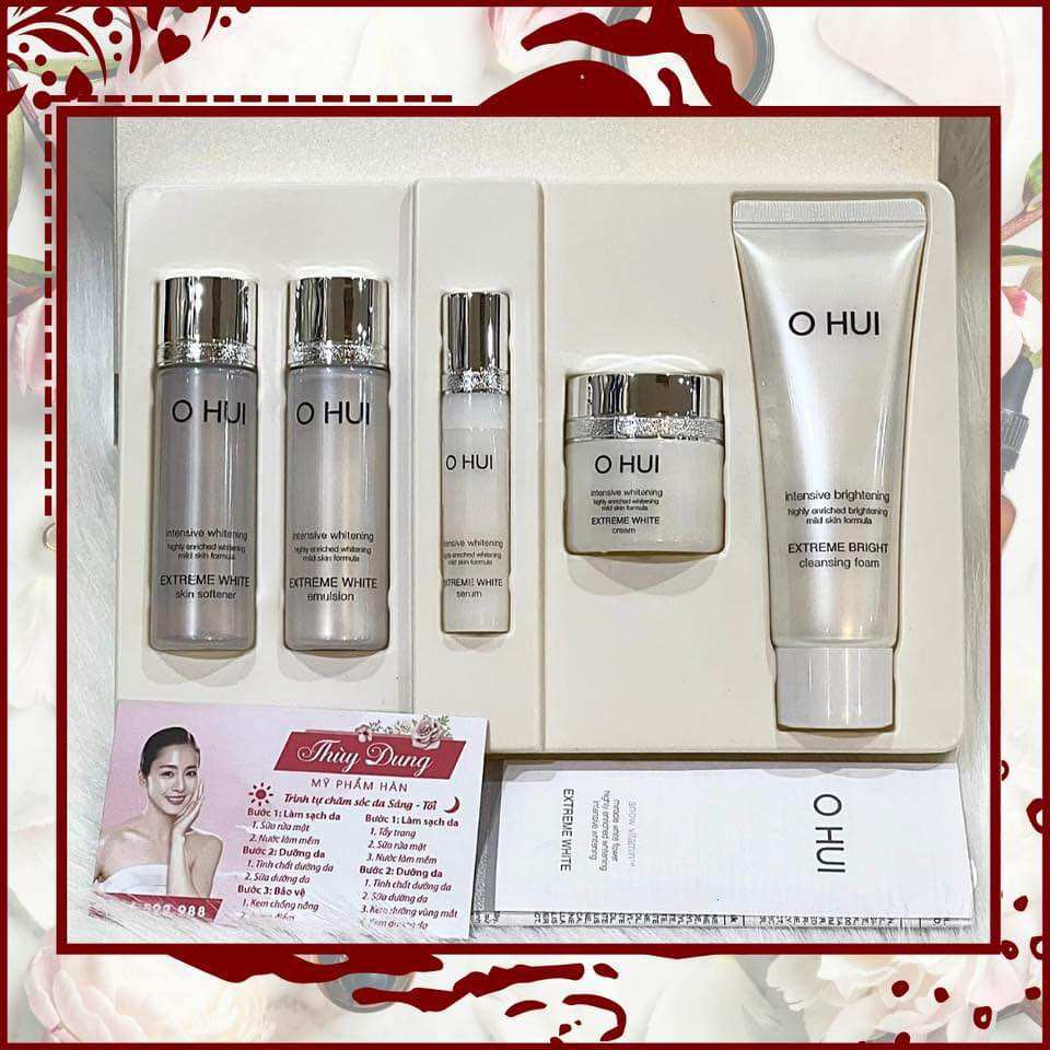 ( Chính Hãng LG VINA) Set Mini dưỡng trắng da Ohui Extreme White 5sp. Date 2026