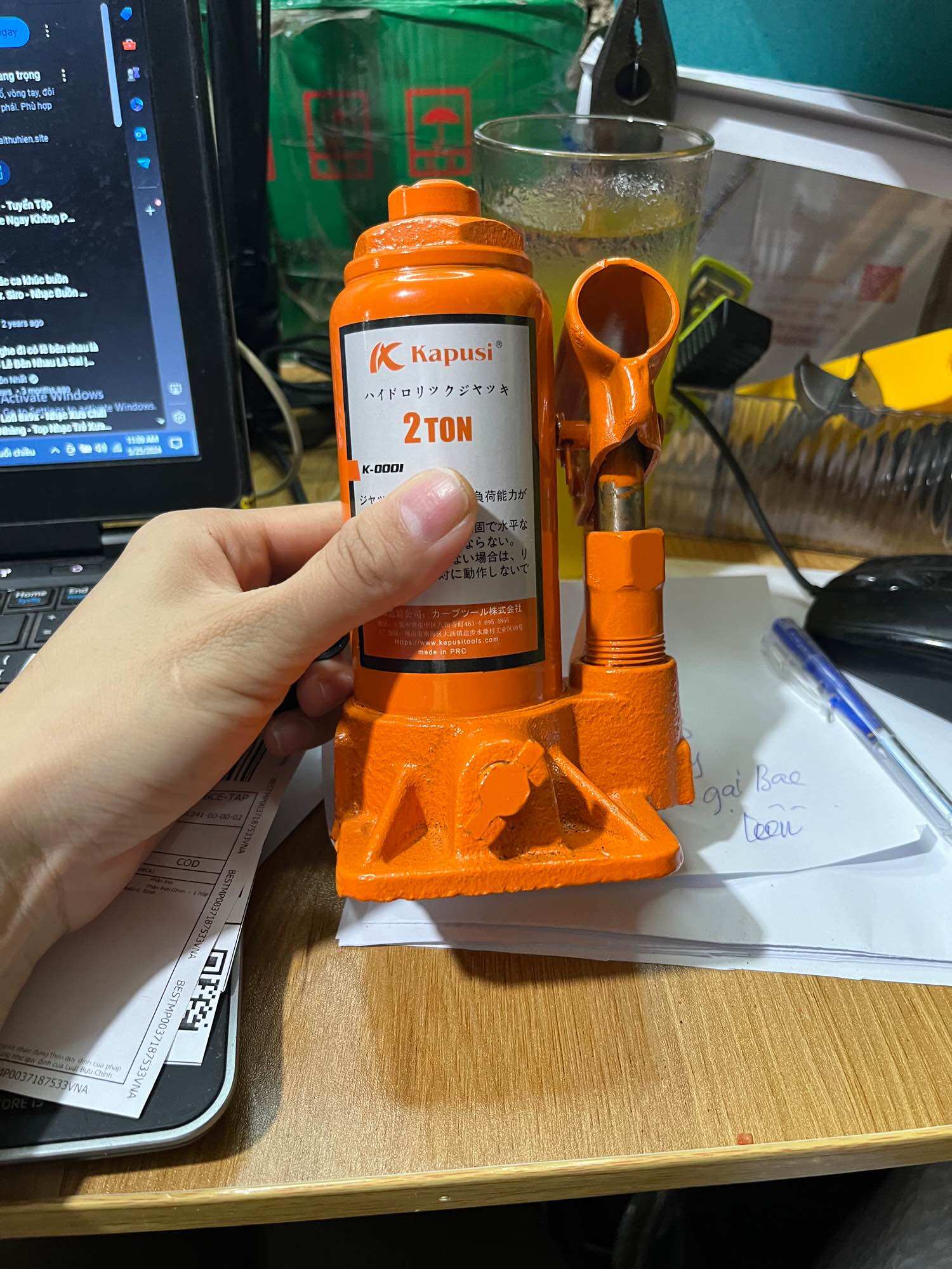 Kích oto 2 Tấn, con đội thuỷ lực 2T KAPUSI