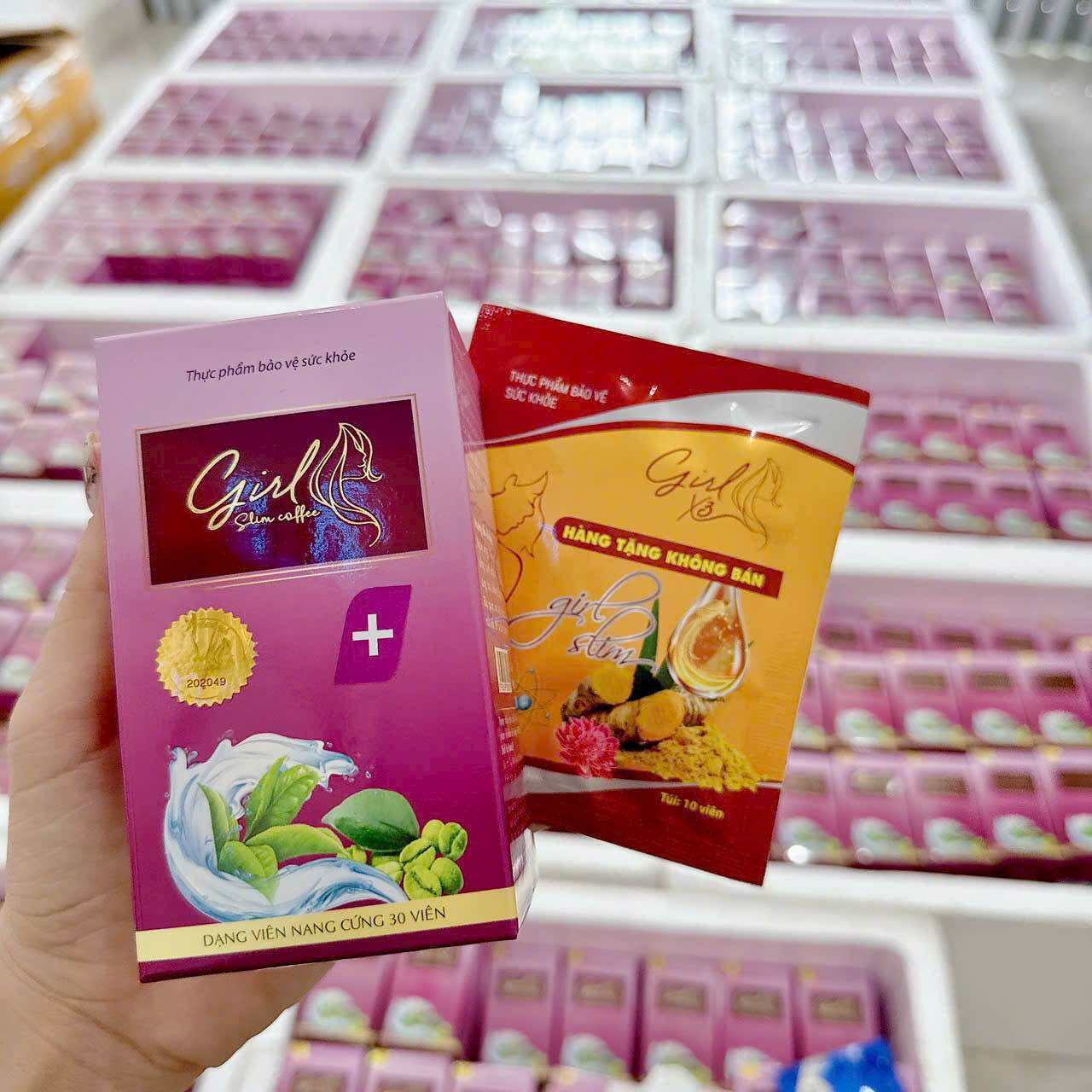 [CHÍNH HÃNG] HỘP 30 VIÊN CÀ PHÊ GIẢM CÂN GIRL SLIM COFFEE