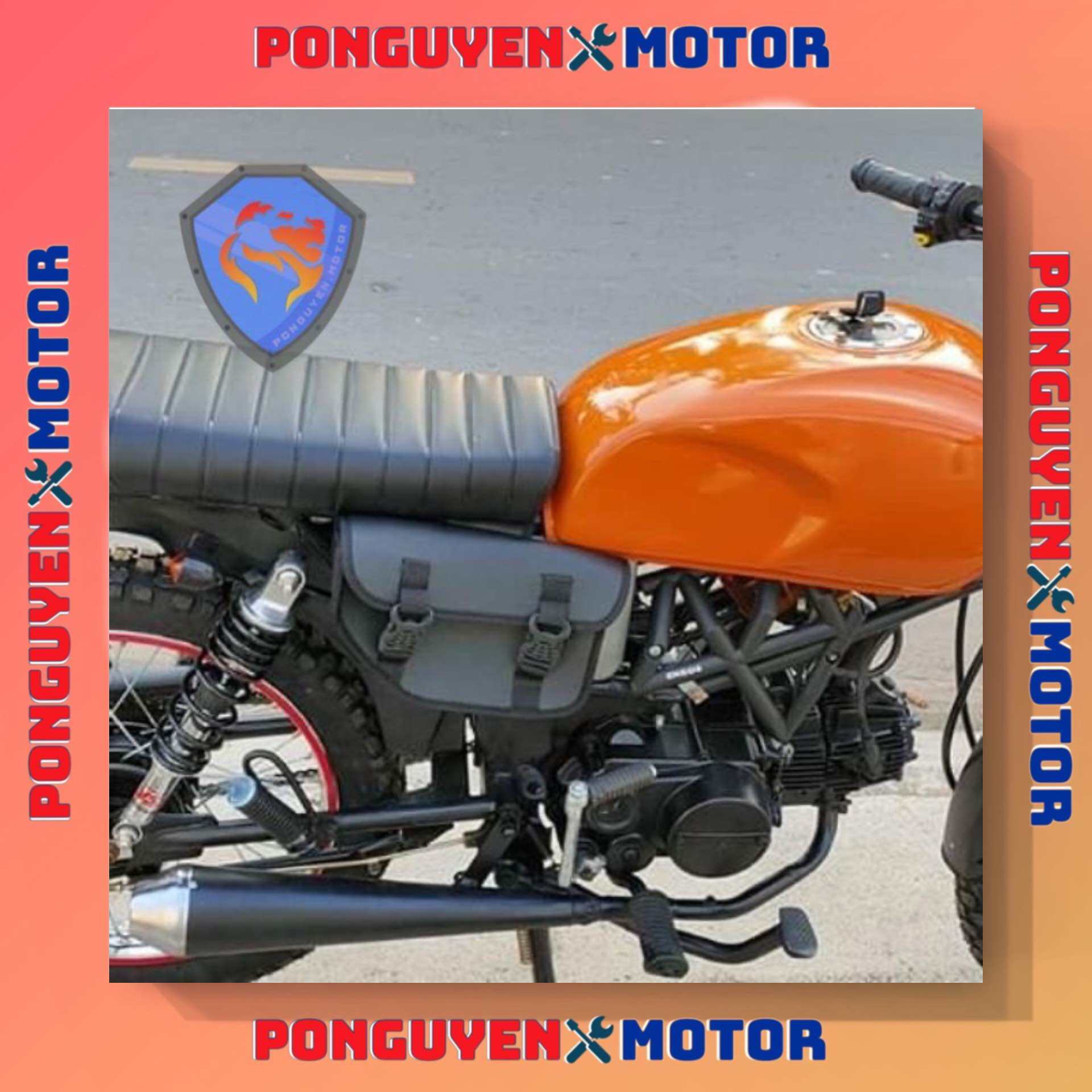 [HCM]Túi treo hông xe máy loại bo góc (bộ 2 chiếc)