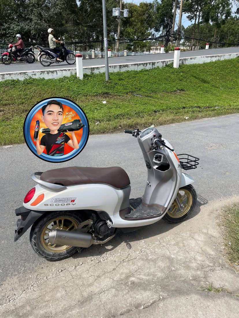 Combo 4Road Ngắn + Cổ Pát Vision 2012-2023 Scoopy Mới Inox304