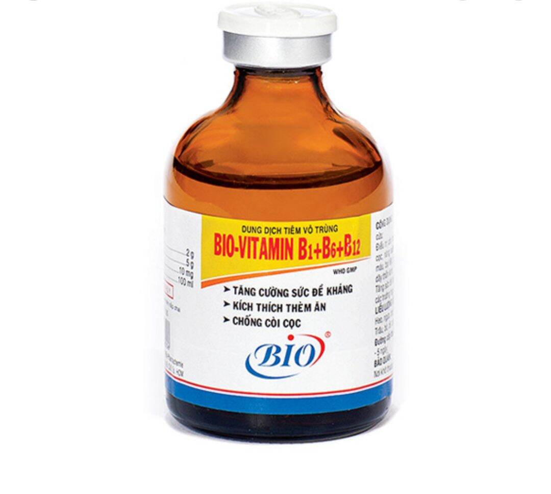 Bio vitamin b1 b6 b12 50ml vitamin cho vật nuôi