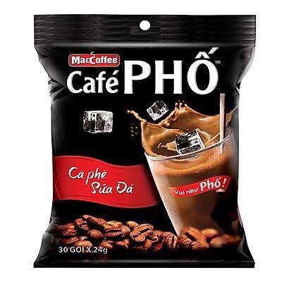 Bịch cà phê phố cà phê sữa