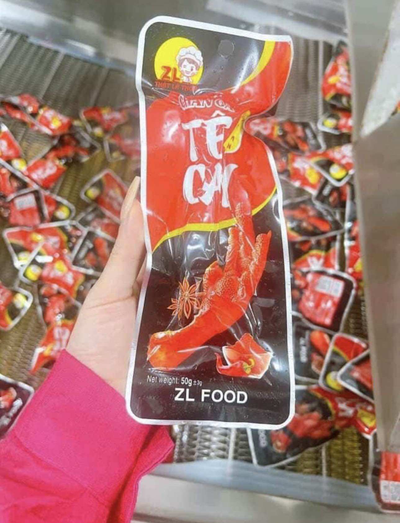 Combo 10 gói chân gà Tê Cay siêu to 50gr
