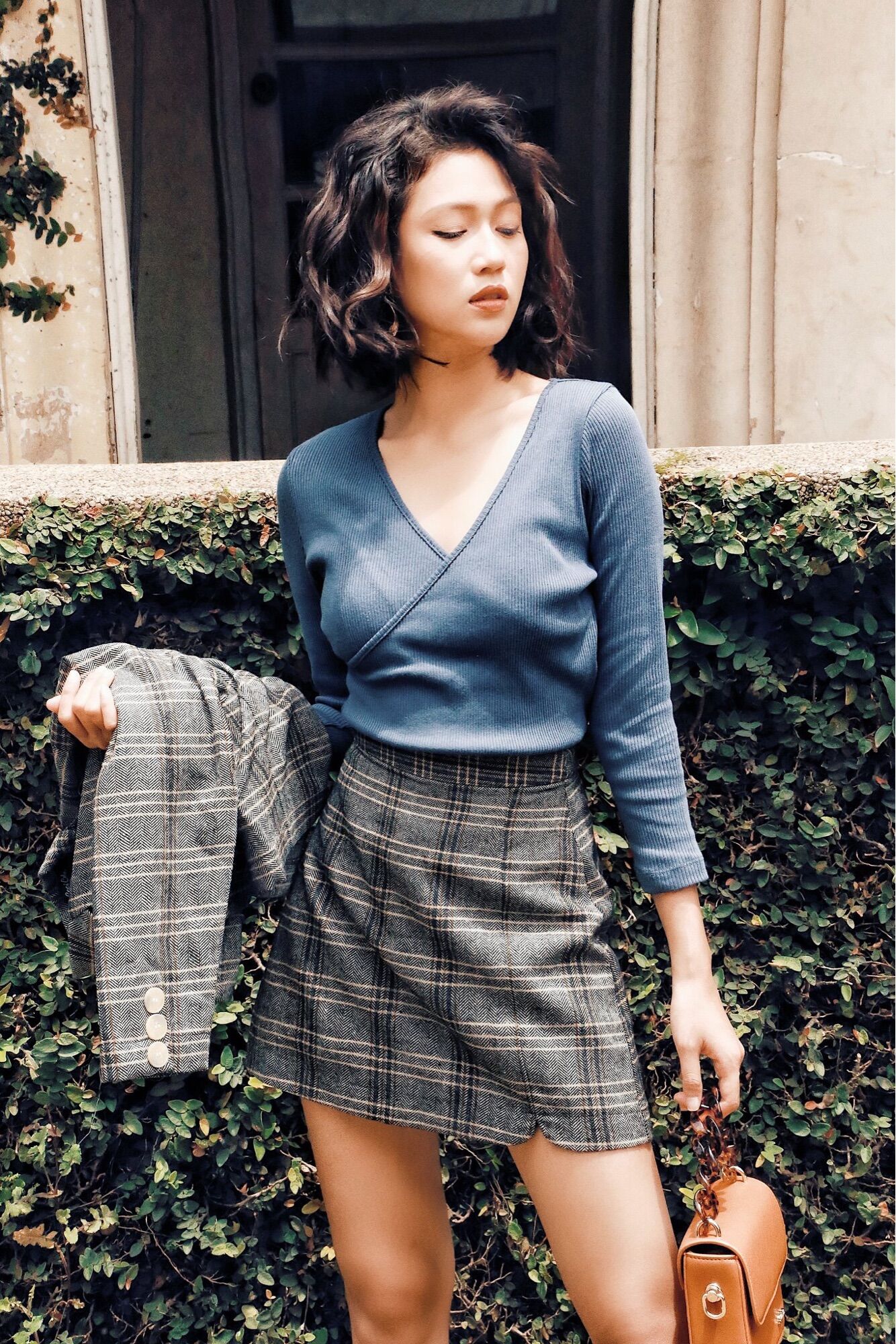 Ceci Cela - Áo Cổ Đắp Wrap